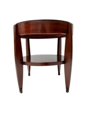 1920s Art Deco Side Table by J.J. Zijfers, Walnut & Macassar Ebony