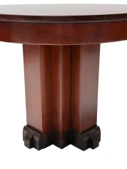 1920s Art Deco Coffee Table in Solid Walnut & Macassar Ebony
