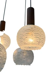 Mid-Century Modern Cascading Chandelier by Hillebrand Germany, 1960s