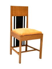 Art Deco High Back Dining Room Chair by Cor Alons, Mustard Corduroy, 1927