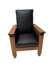 1920s Art Deco Lounge Chair by Anton Lucas in Solid Oak & Ebony