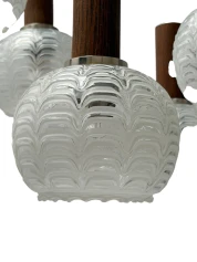 Mid-Century Modern Cascading Chandelier by Hillebrand Germany, 1960s