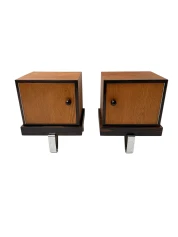 Pair of Art Deco Modernist Nightstands or Bedside Tables, 1920s