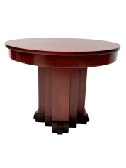 1920s Art Deco Coffee Table in Solid Walnut & Macassar Ebony