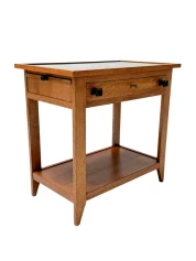 Art Deco Serving Table by Hendrik Wouda, 1924, Solid Oak & Ebony