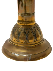 Art Deco Side Table Amsterdamse School, Brass 1920s