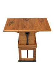 1920s Art Deco Jewelry Cabinet Amsterdamse School, Oak & Ebony