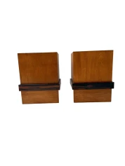 Pair of Art Deco Modernist Nightstands or Bedside Tables, 1920s
