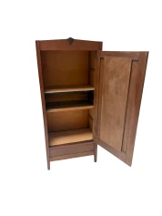 Art Deco One-Door Armoire, Solid Oak, Dutch Design, 1920s