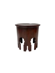 1920s Art Deco Amsterdamse School Side Table in Solid Walnut