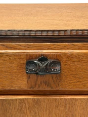 1920s Art Deco Nightstands by Fa. S. Speelman, Solid Oak & Ebony 2