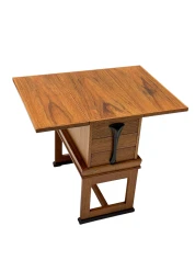1920s Art Deco Jewelry Cabinet Amsterdamse School, Oak & Ebony
