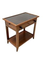 Art Deco Serving Table by Hendrik Wouda, 1924, Solid Oak & Ebony