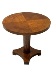 Art Deco Walnut Veneer Side Table, Swedish Design, 1930s