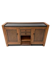 Art Deco Credenza by J.A. Muntendam, Solid Oak, Dutch Design, 1920s