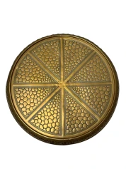 Art Deco Side Table Amsterdamse School, Brass 1920s