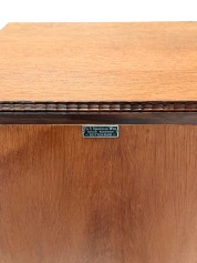 1920s Art Deco Nightstands by Fa. S. Speelman, Solid Oak & Ebony 2