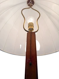 Art Deco Floor Lamp by P.E.L. Izeren, Solid Oak & Macassar, 1920s