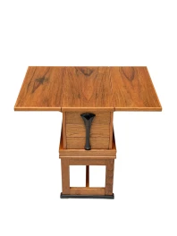 1920s Art Deco Jewelry Cabinet Amsterdamse School, Oak & Ebony