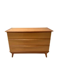 Mid-Century Modern Commode, Solid Cherrywood, Belgium Design, 1970s