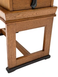1920s Art Deco Jewelry Cabinet Amsterdamse School, Oak & Ebony
