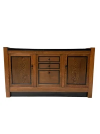 Art Deco Credenza by J.A. Muntendam, Solid Oak, Dutch Design, 1920s