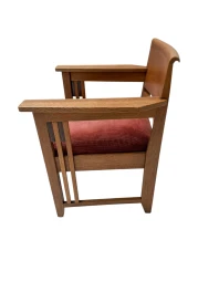 Art Deco Armchair by Anton Lucas, Oak & Macassar, Dutch Design, 1920s