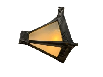 Art Deco Nickel-Plated Bronze Wall Light or Sconce by Max Le Verrier, 1920s