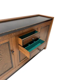 Art Deco Credenza by J.A. Muntendam, Solid Oak, Dutch Design, 1920s