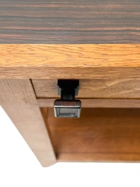 Art Deco Serving Table by Hendrik Wouda, 1924, Solid Oak & Ebony