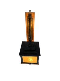 Art Deco Lantern Wall Light by French Designer, Wrought Iron, 1930s