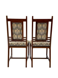 Arts & Crafts Side Chairs by Onder den Sint Maarten, Walnut, 1900s