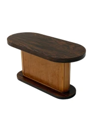 Art Deco Coffee Table in Macassar and Birch by Gebroeders Reens Amsterdam, 1930s