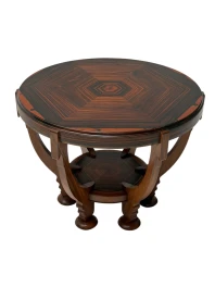 1920s Art Deco Coffee Table by Max Coini in Macassar Ebony.