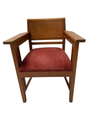 Art Deco Armchair by Anton Lucas, Oak & Macassar, Dutch Design, 1920s