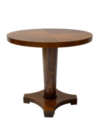 Art Deco Walnut Veneer Side Table, Swedish Design, 1930s