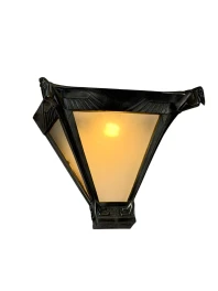 Art Deco Nickel-Plated Bronze Wall Light or Sconce by Max Le Verrier, 1920s