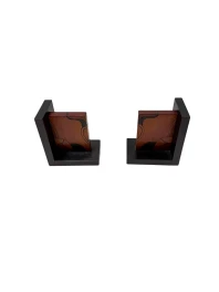 Pair of Art Deco Batik Bookends by Hans Steinpatz, Dutch Design, 1920s