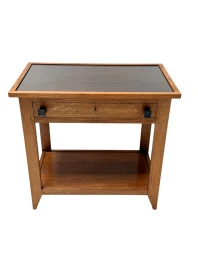 Art Deco Serving Table by Hendrik Wouda, 1924, Solid Oak & Ebony