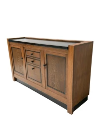 Art Deco Credenza by J.A. Muntendam, Solid Oak, Dutch Design, 1920s