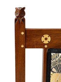 Arts & Crafts Side Chairs by Onder den Sint Maarten, Walnut, 1900s