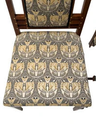 Arts & Crafts Side Chairs by Onder den Sint Maarten, Walnut, 1900s