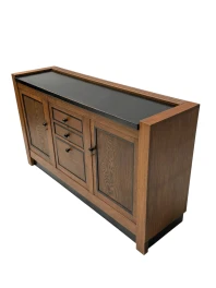 Art Deco Credenza by J.A. Muntendam, Solid Oak, Dutch Design, 1920s