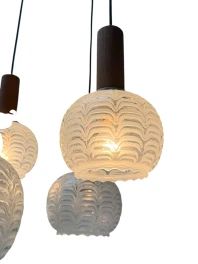 Mid-Century Modern Cascading Chandelier by Hillebrand Germany, 1960s