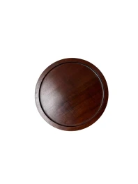 1920s Art Deco Amsterdamse School Side Table in Solid Walnut