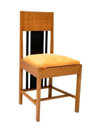 Art Deco High Back Dining Room Chair by Cor Alons, Mustard Corduroy, 1927
