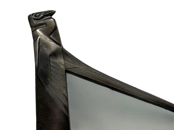 Art Deco Nickel-Plated Bronze Wall Light or Sconce by Max Le Verrier, 1920s