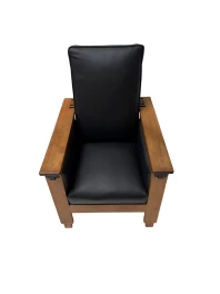 1920s Art Deco Lounge Chair by Anton Lucas in Solid Oak & Ebony
