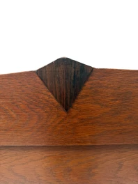 Art Deco One-Door Armoire, Solid Oak, Dutch Design, 1920s