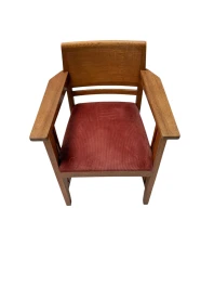 Art Deco Armchair by Anton Lucas, Oak & Macassar, Dutch Design, 1920s